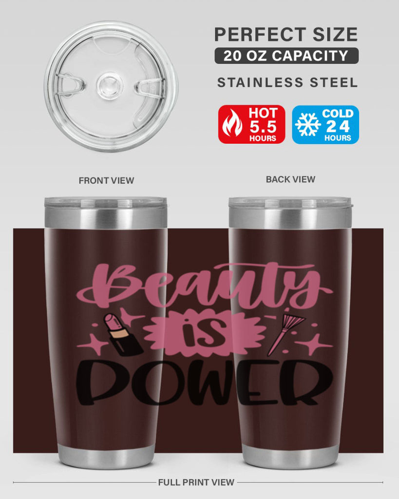 Beauty Is Power Style 135#- make up- Tumbler