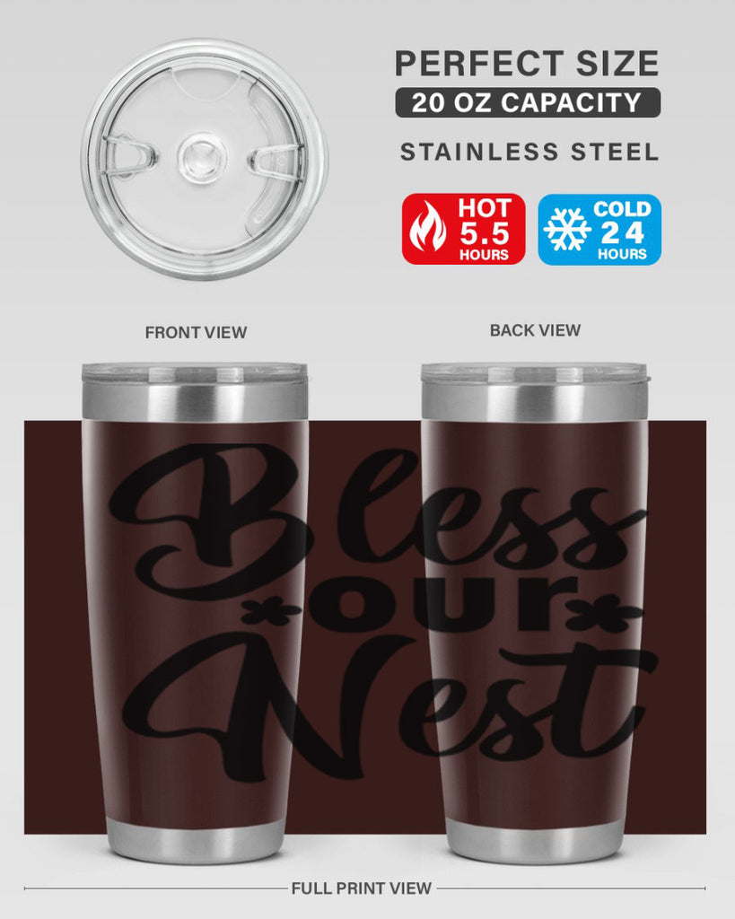 Bless our nest  design 70#- spring- Tumbler