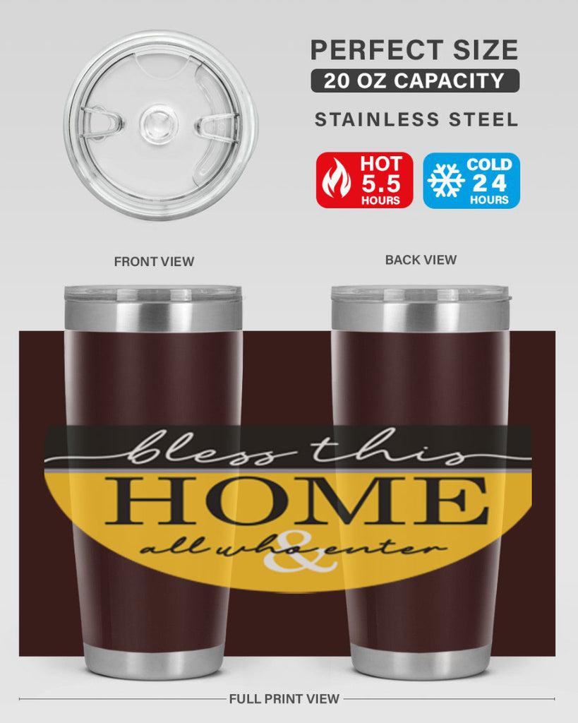 Bless this Home and all57#- spring- Tumbler