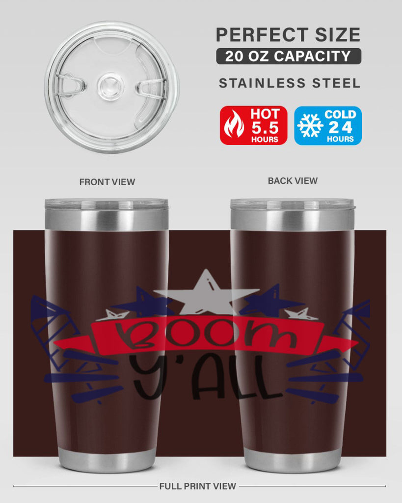 Boom Yall Style 146#- Fourt Of July- Tumbler