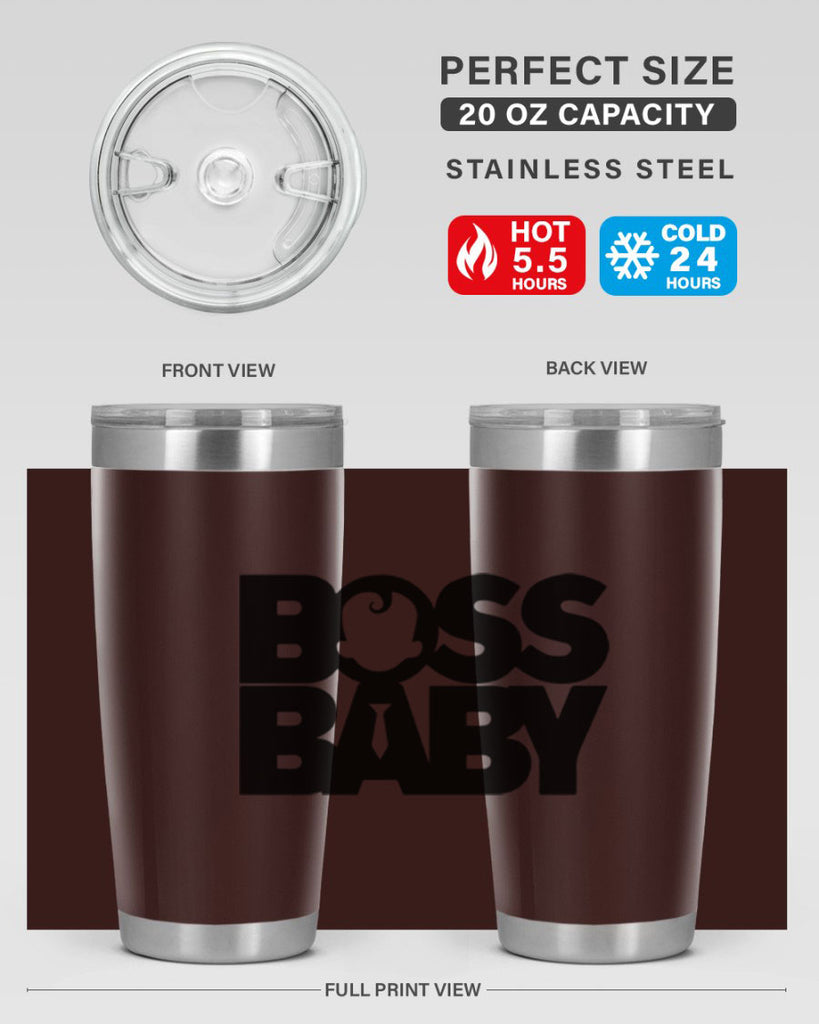 Boss Baby On Board 1#- black words phrases- Cotton Tank