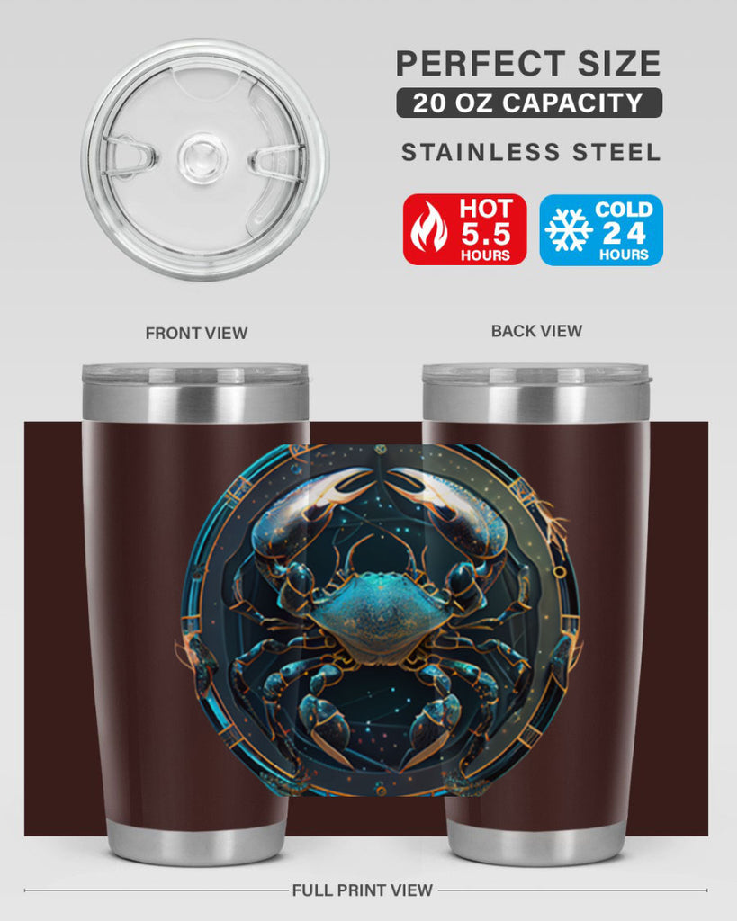 Cancer 147#- zodiac- Tumbler