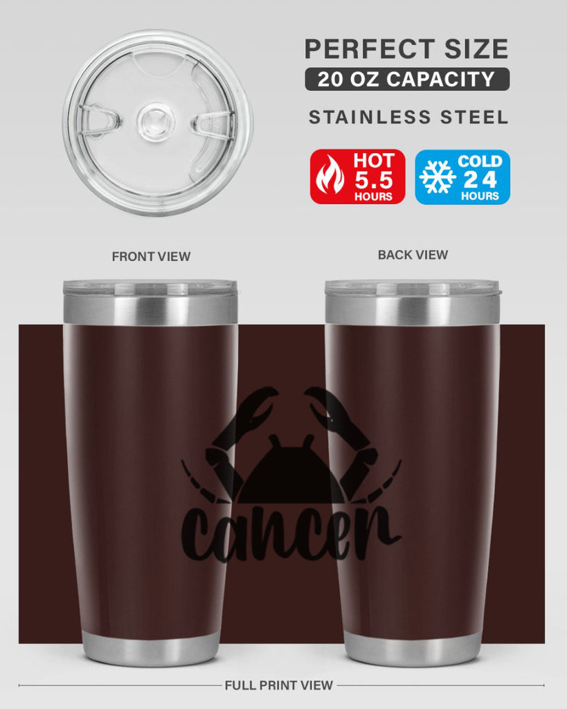 Cancer 156#- zodiac- Tumbler