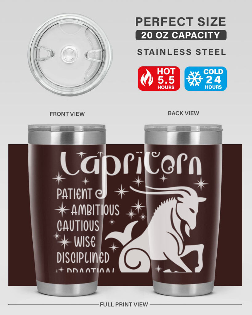 Capricorn 186#- zodiac- Tumbler