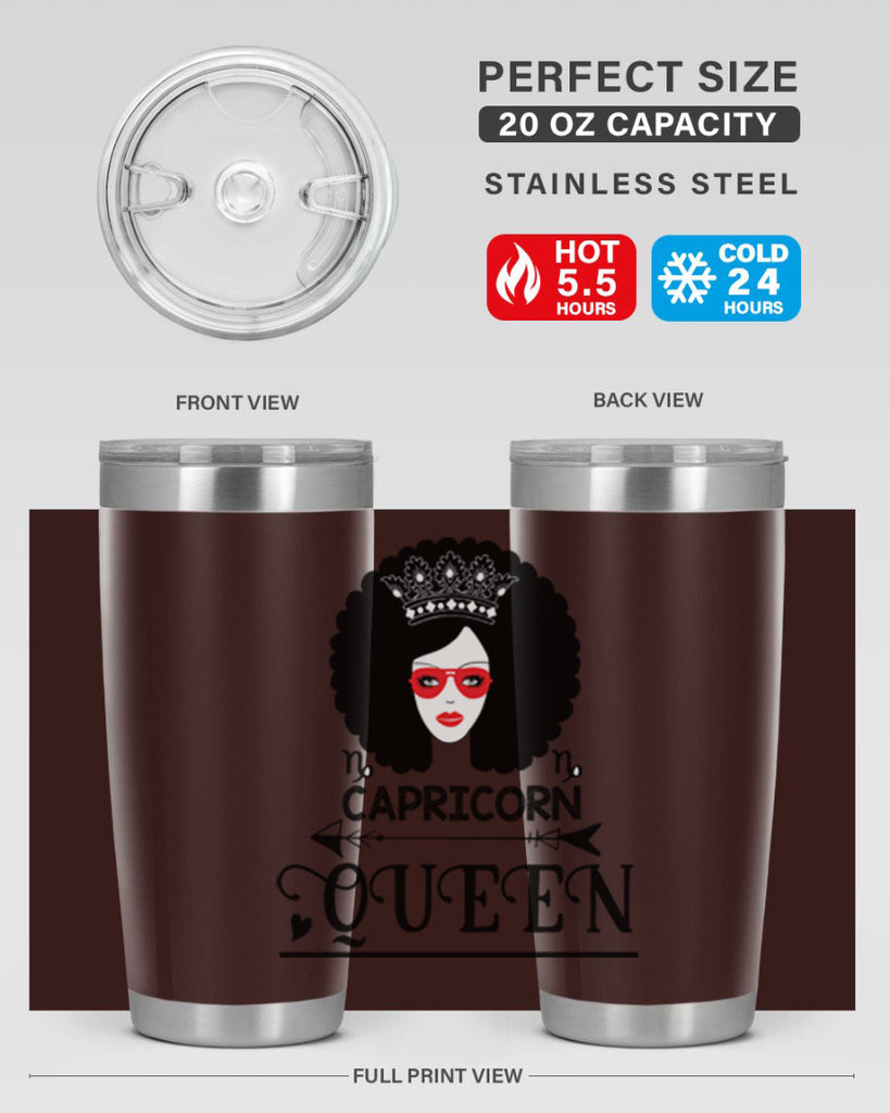 Capricorn queen 197#- zodiac- Tumbler