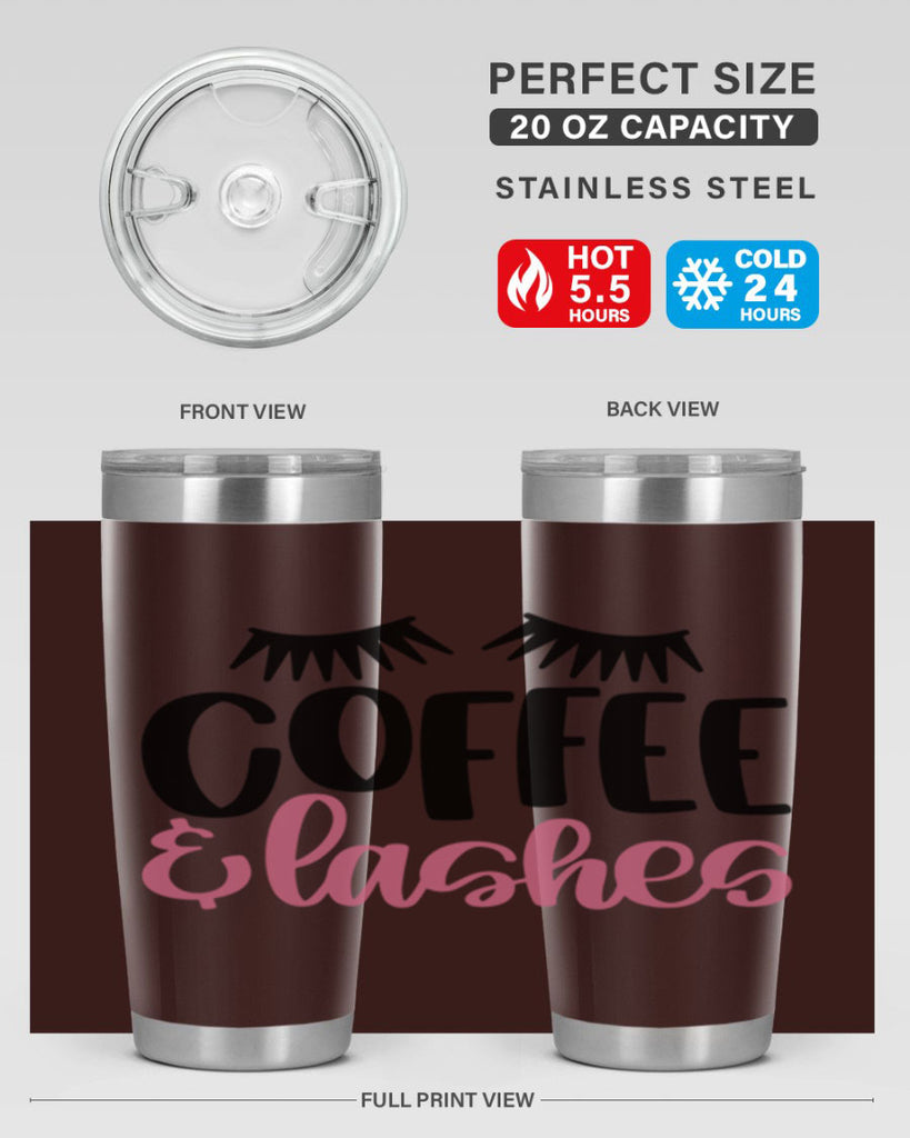 Coffee Lashes Style 110#- make up- Tumbler