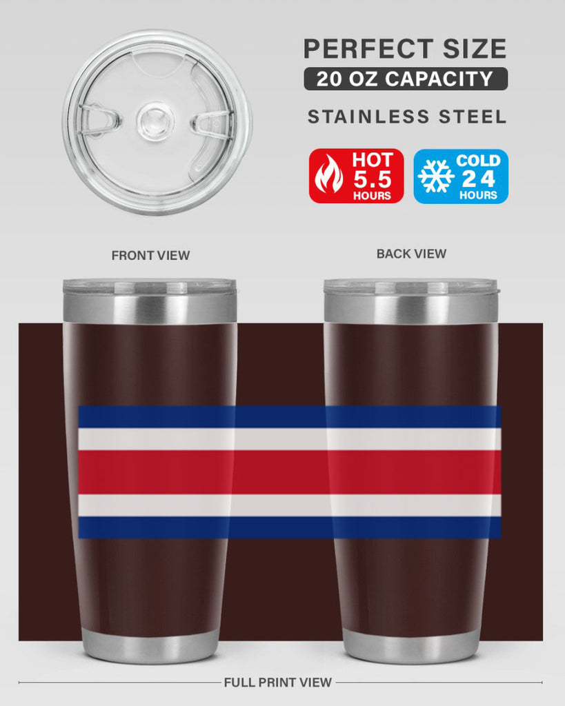 Costa Rica 157#- world flags- Tumbler