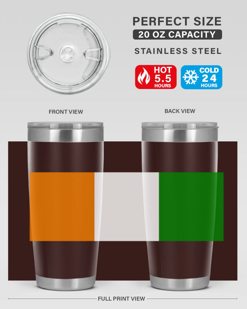 Cote dIvoire 156#- world flags- Tumbler