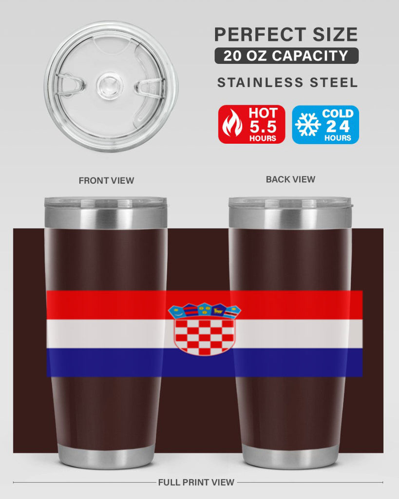 Croatia 155#- world flags- Tumbler