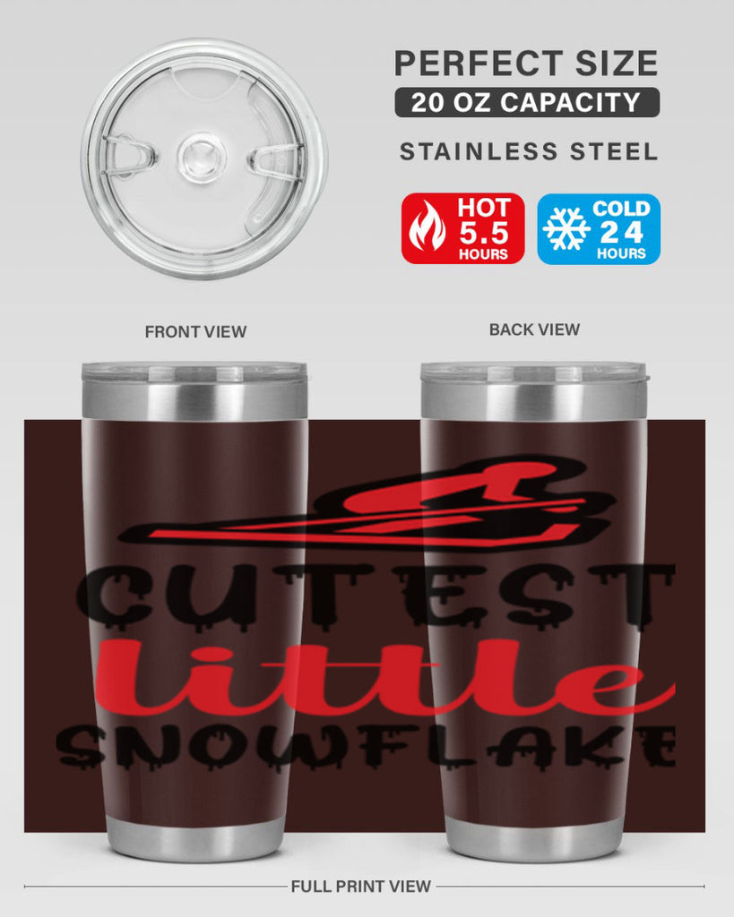 Cutest little snowflake 87#- winter- Tumbler