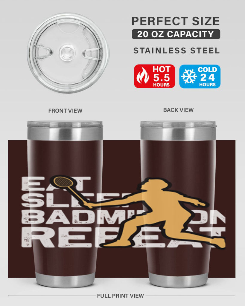 Eat 1286#- badminton- Tumbler