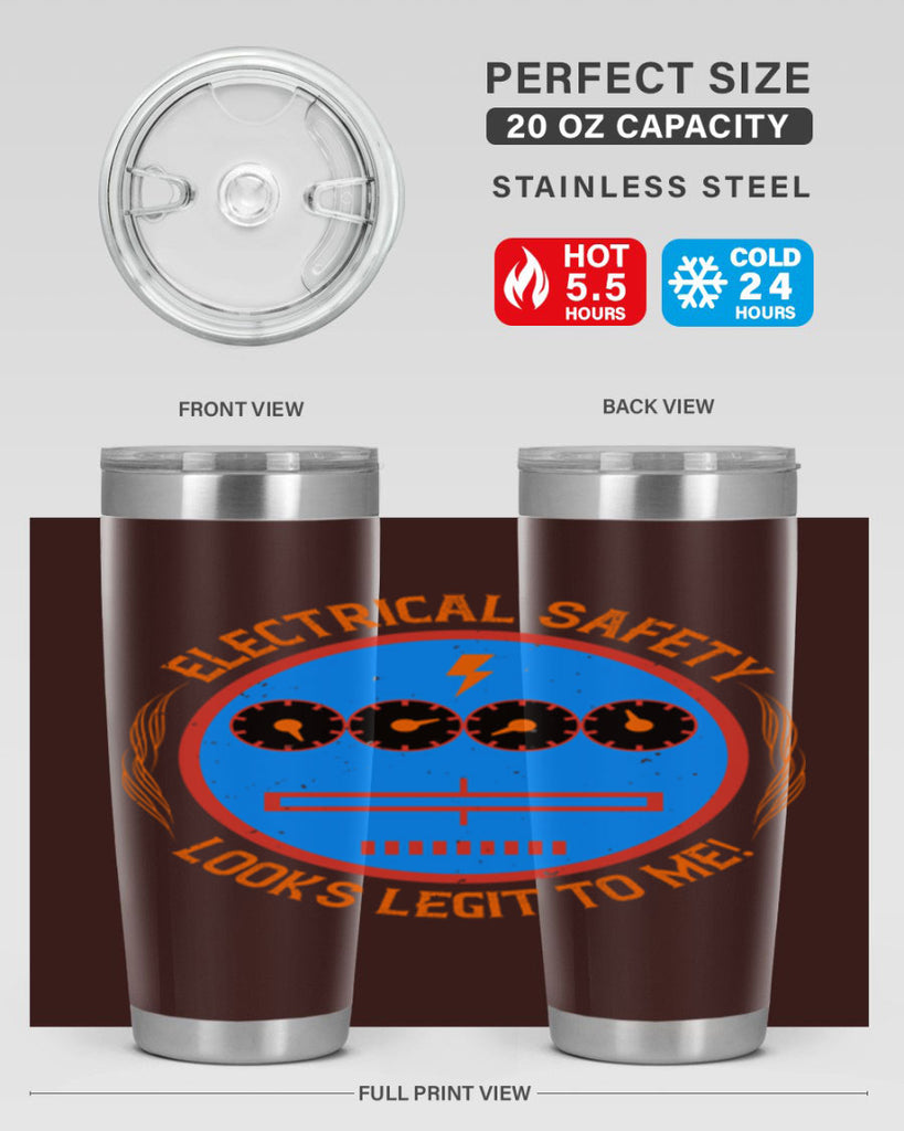 Electrical safety looks legit to me Style 57#- electrician- tumbler
