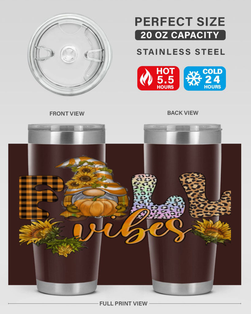 FallVibesFallGnome 164#- fall- Tumbler