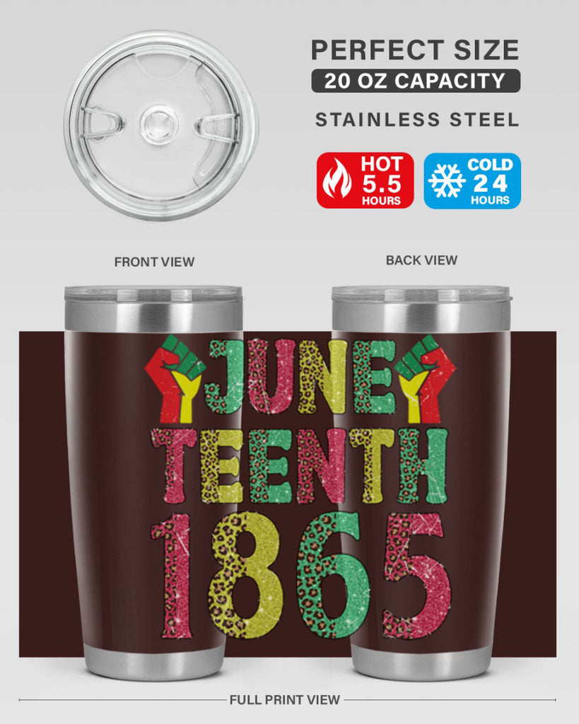 Fist Juneteenth Since 1865 Design Png 10#- Juneteenth- tumbler