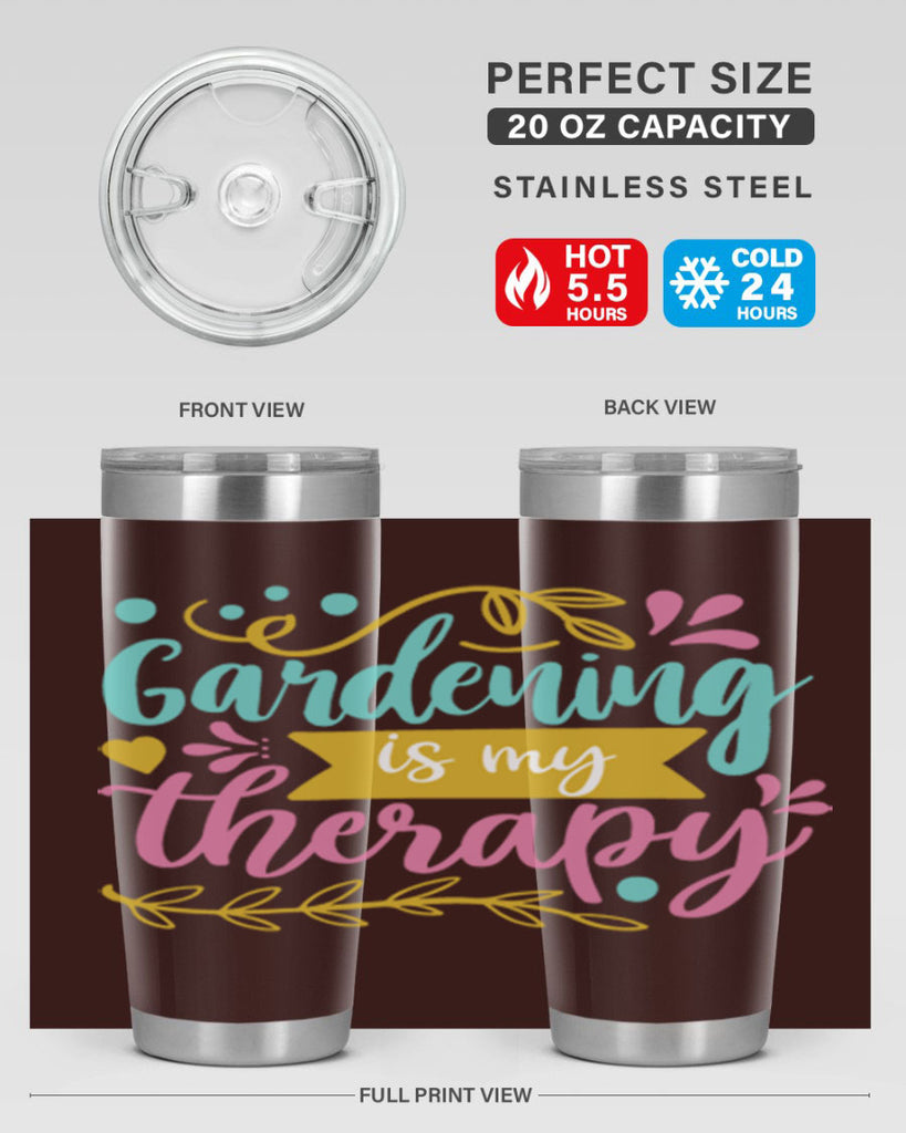 Gardening is my therapy Style 66#- summer- Tumbler