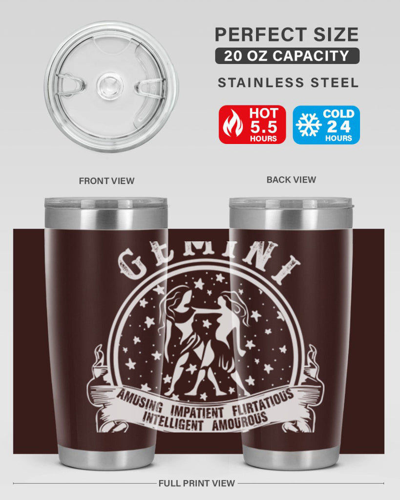 Gemini 10#- zodiac- Tumbler