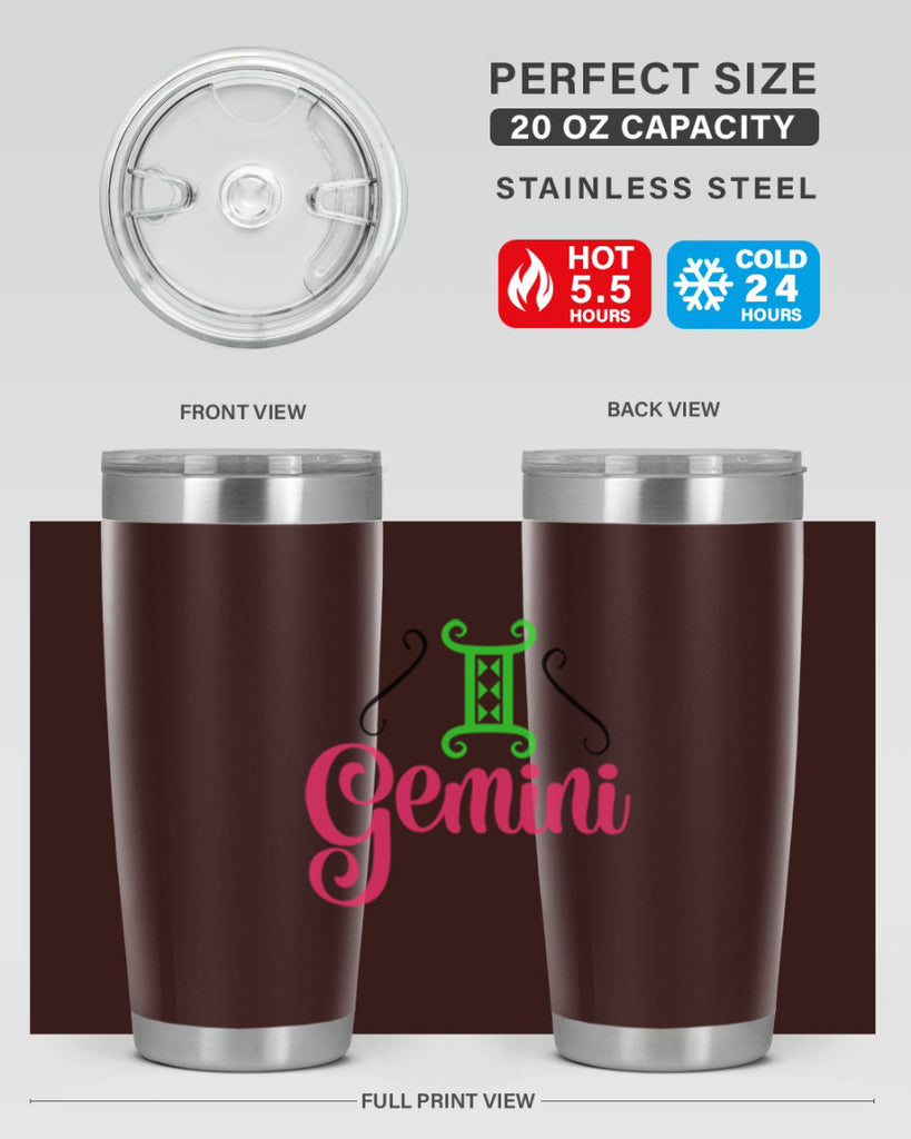 Gemini 224#- zodiac- Tumbler