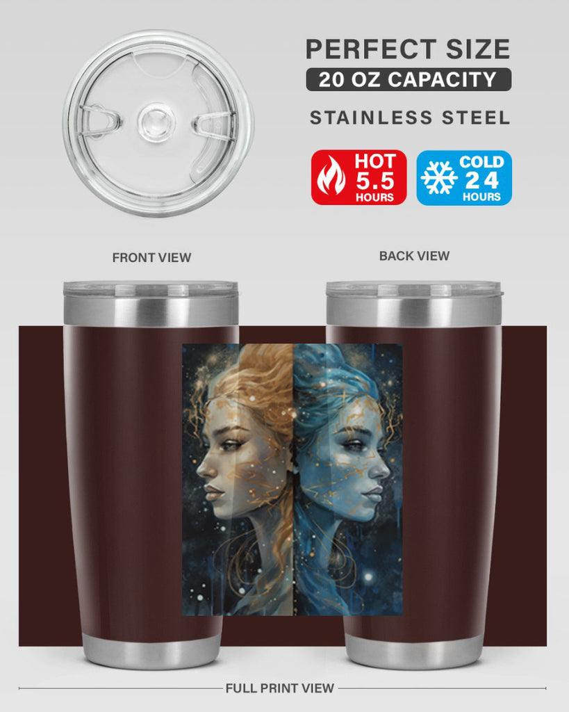 Gemini 56#- zodiac- Tumbler