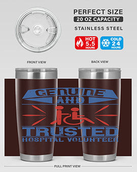 Genuine and Trusted Hospital Volunteer Style 2#- volunteer- Tumbler