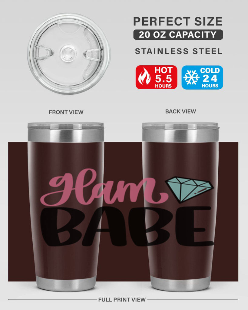 Glam Babe Style 98#- make up- Tumbler