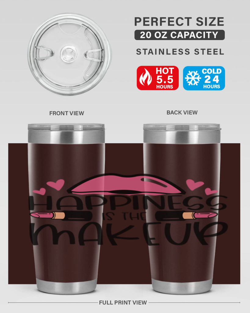 Hapiness Is The Makeup Style 95#- make up- Tumbler
