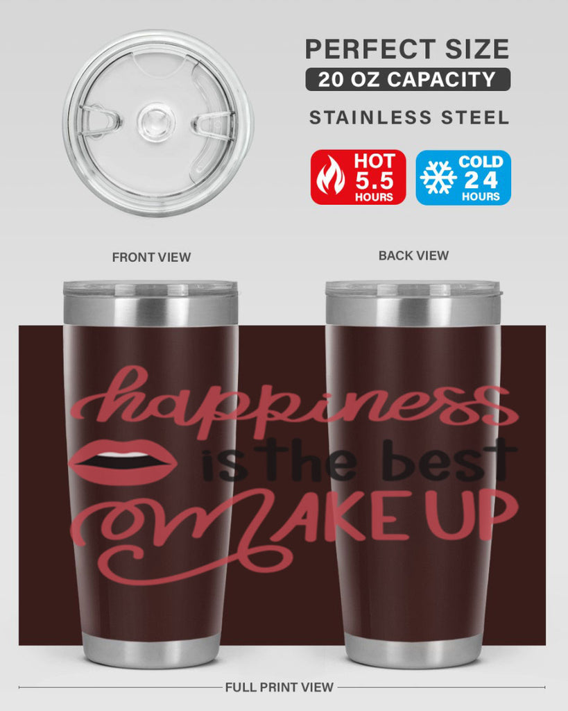 Happiness is the Best Makeup Style 94#- make up- Tumbler