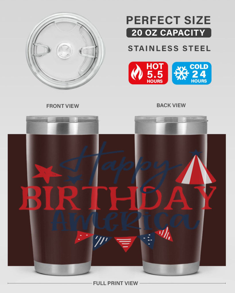 Happy Birthday america Style 30#- Fourt Of July- Tumbler