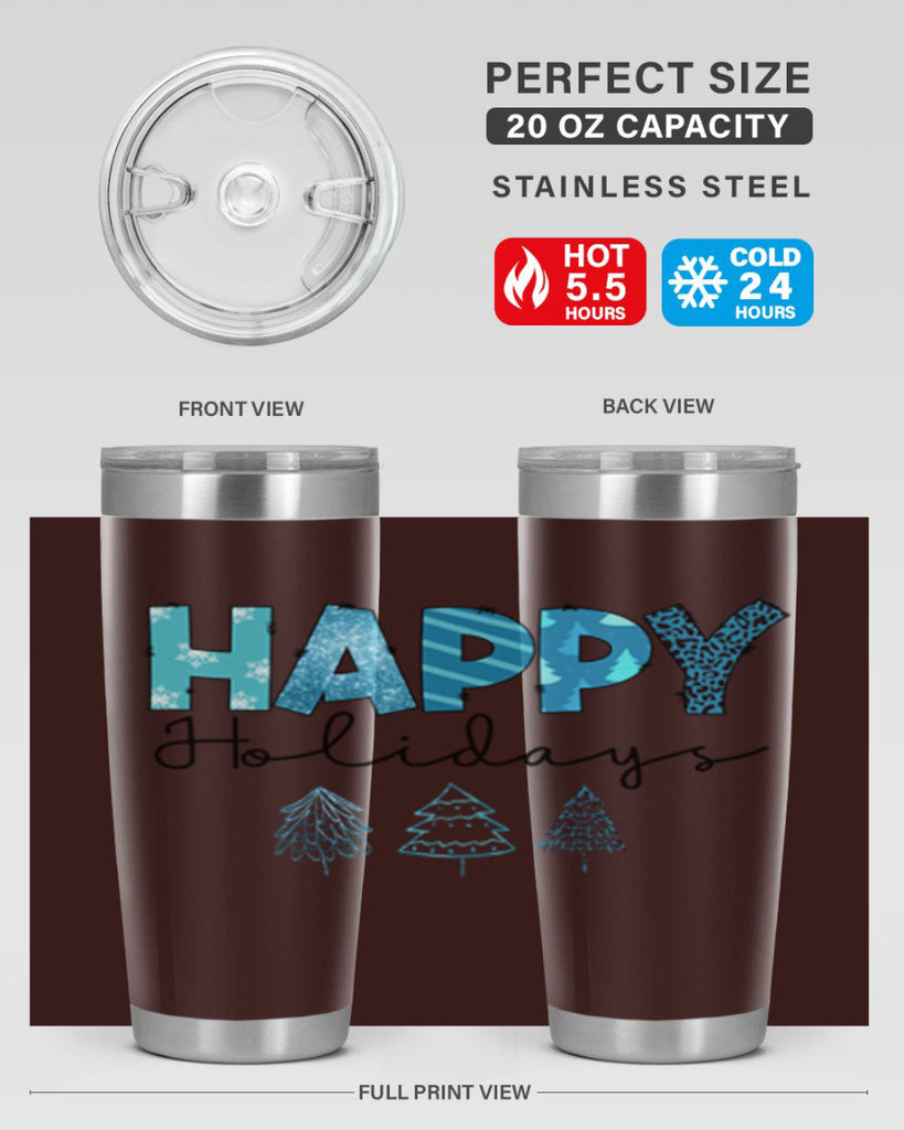 Happy Holidays 140#- winter- Tumbler