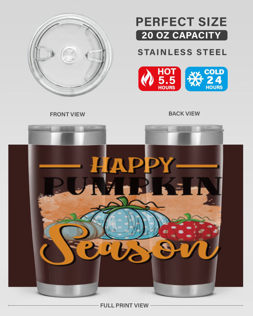Happy pumpkin season 240#- fall- Tumbler