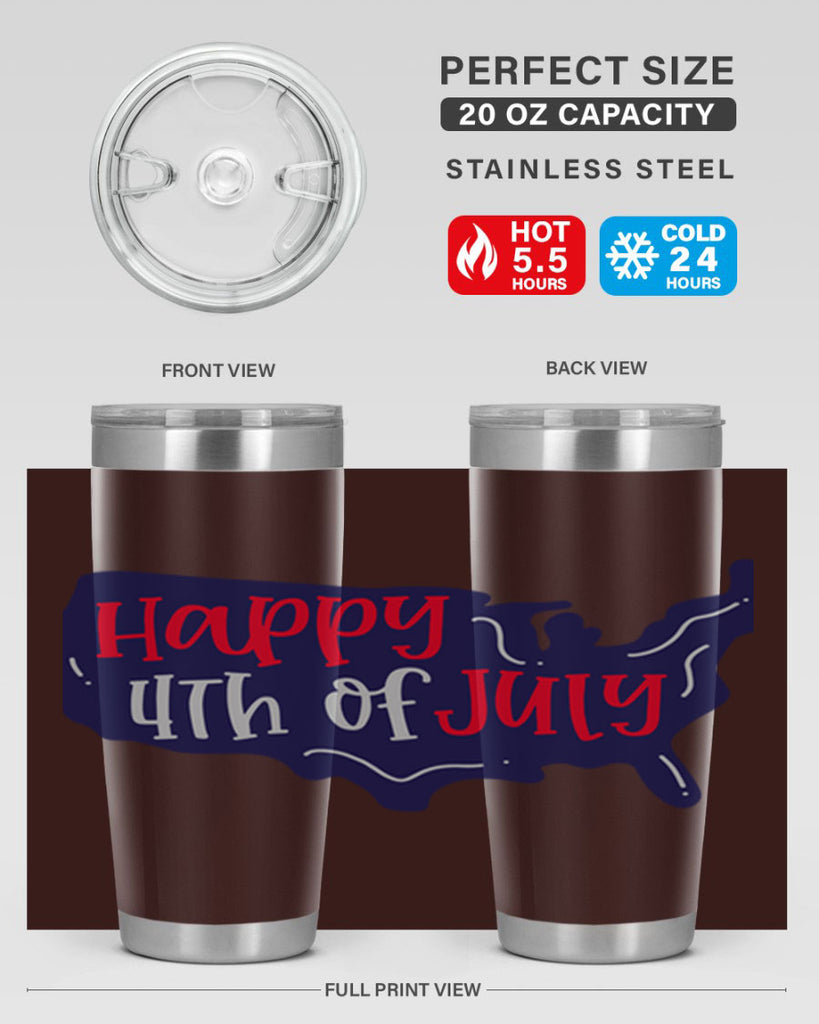 Happy th Of July Style 153#- Fourt Of July- Tumbler
