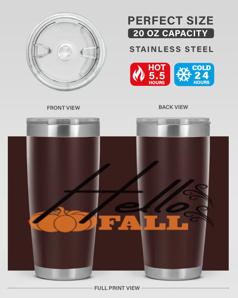 Hello Fall 281#- fall- Tumbler