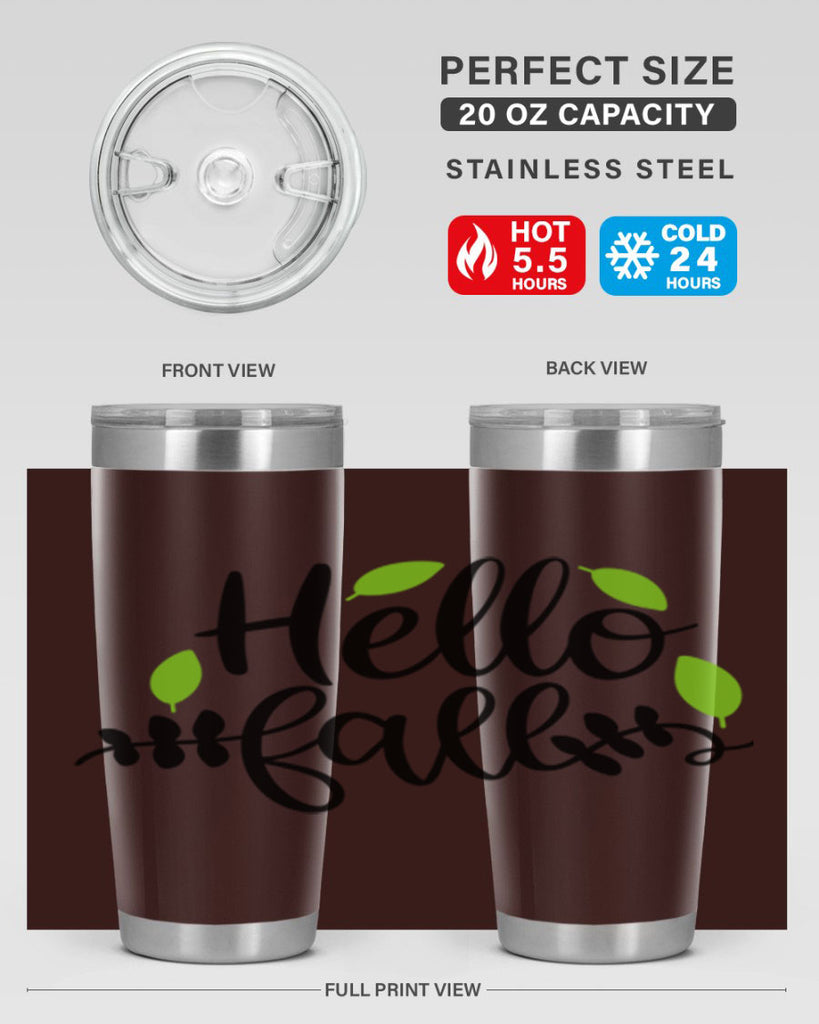 Hello Fall 283#- fall- Tumbler