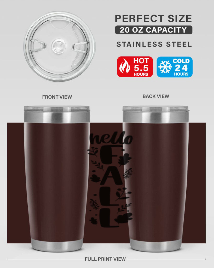 Hello Fall 495#- fall- Tumbler