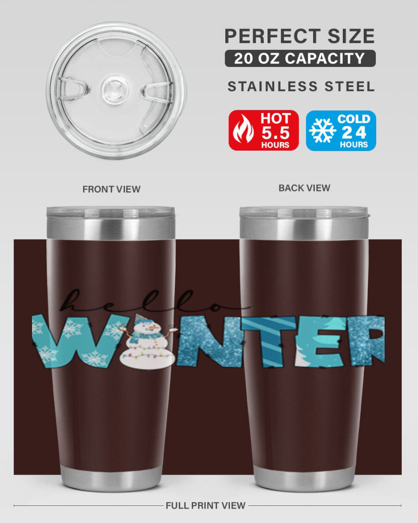 Hello Winter 188#- winter- Tumbler