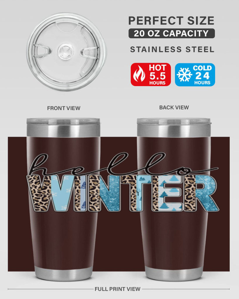 Hello Winter 189#- winter- Tumbler