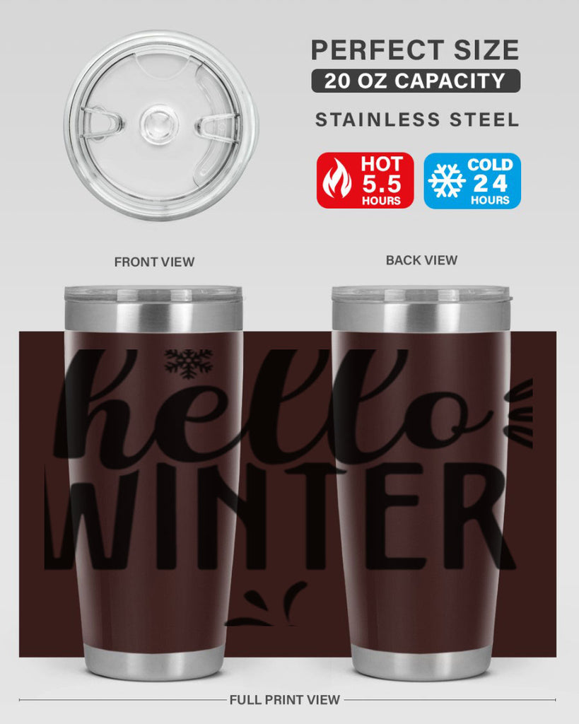 Hello Winter171#- winter- Tumbler