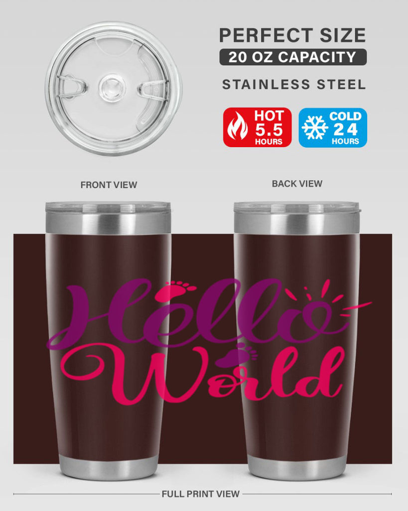 Hello World Style 260#- baby- tumbler