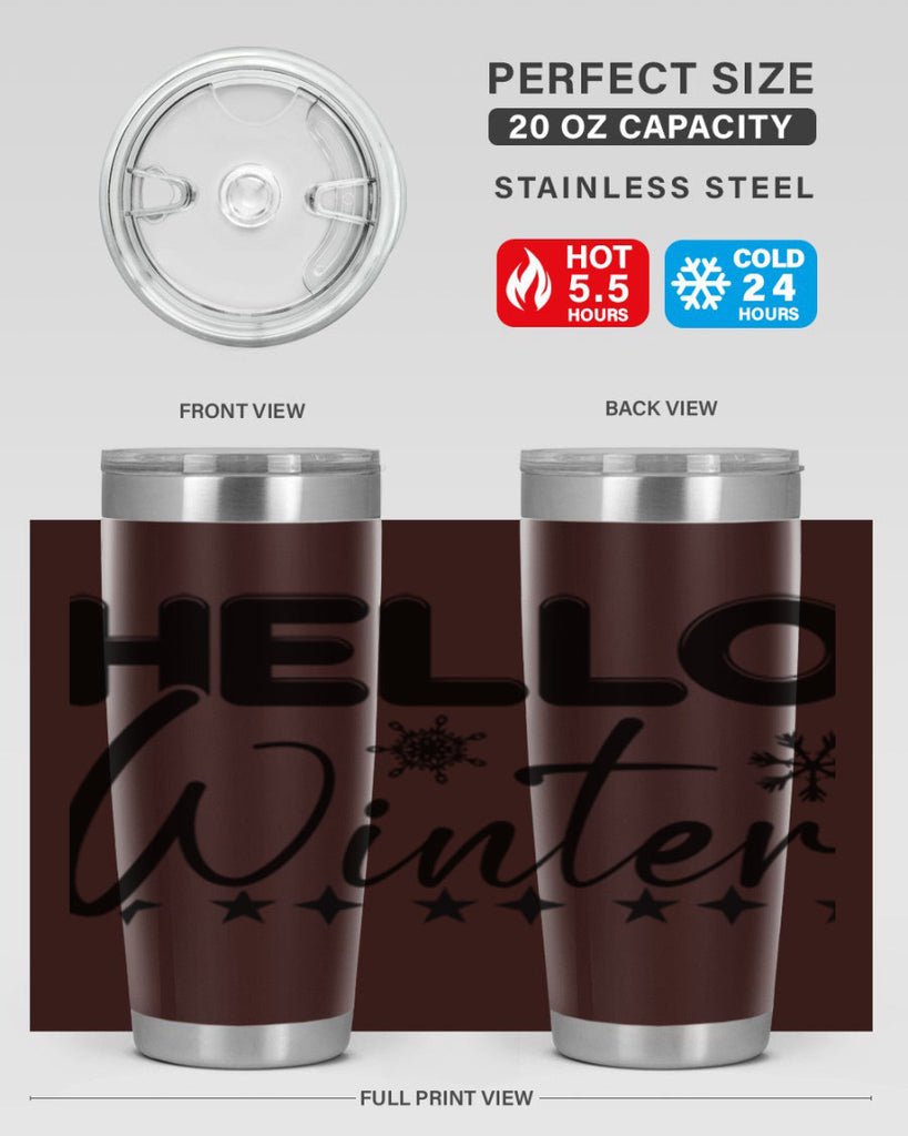 Hello winter 183#- winter- Tumbler