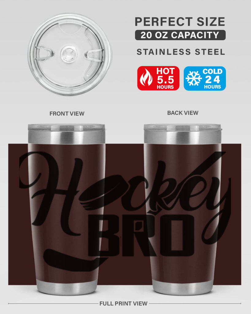 Hockey bro 1190#- hockey- Tumbler