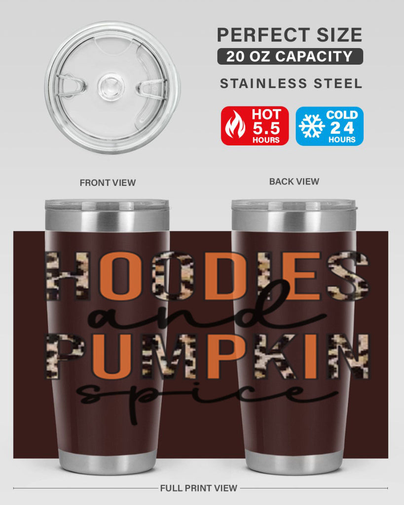 Hoodies and pumpkin spice 317#- fall- Tumbler