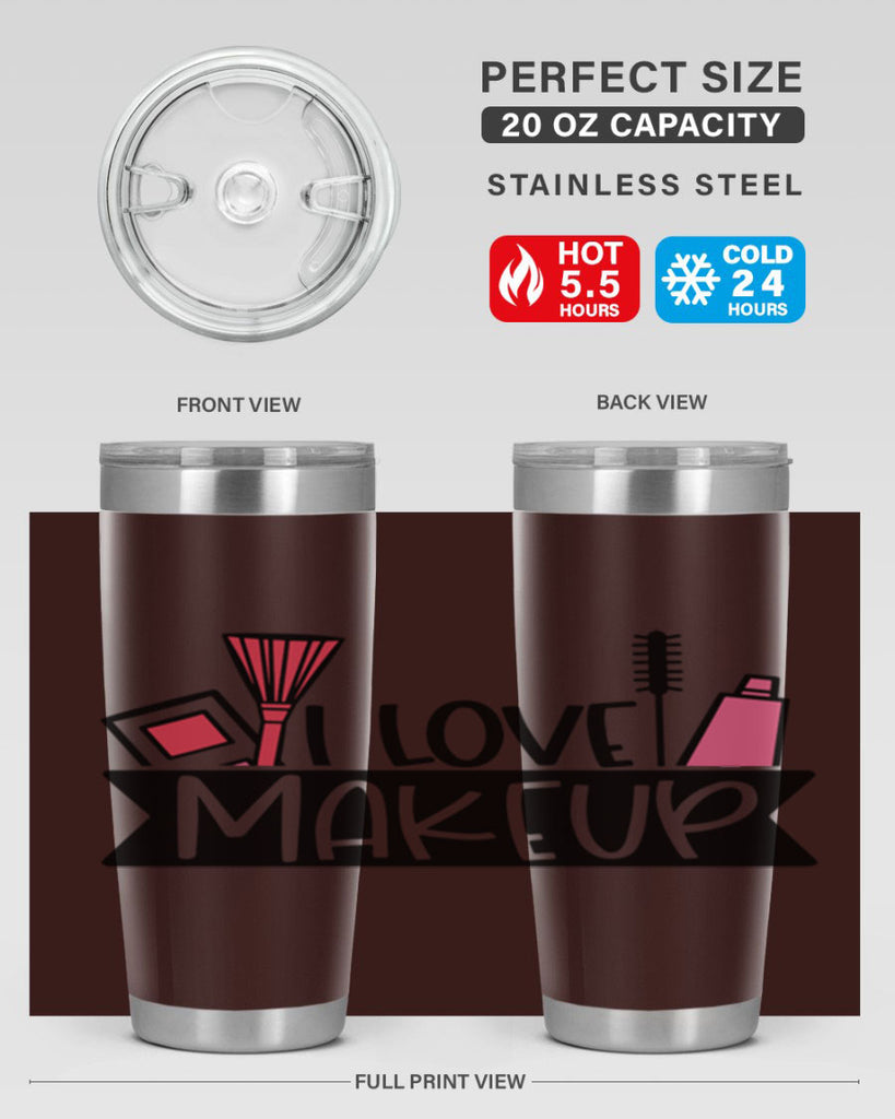 I Love Makeup Style 81#- make up- Tumbler