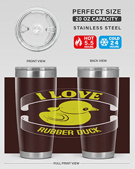 I Love Rubber duck Style 41#- duck- Tumbler
