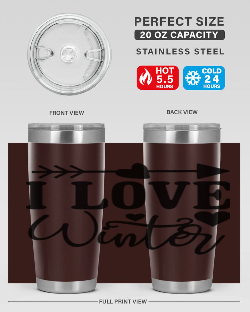 I Love Winter 227#- winter- Tumbler