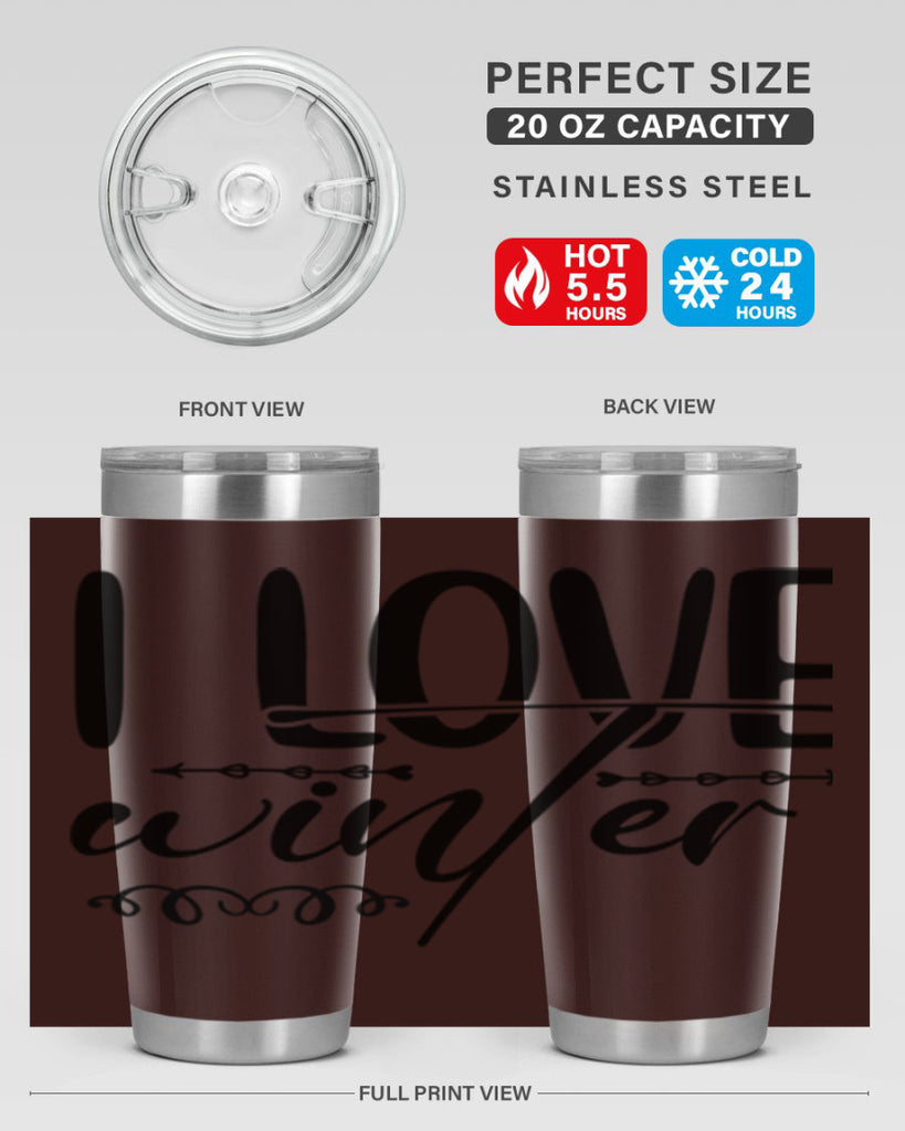 I love winter 243#- winter- Tumbler