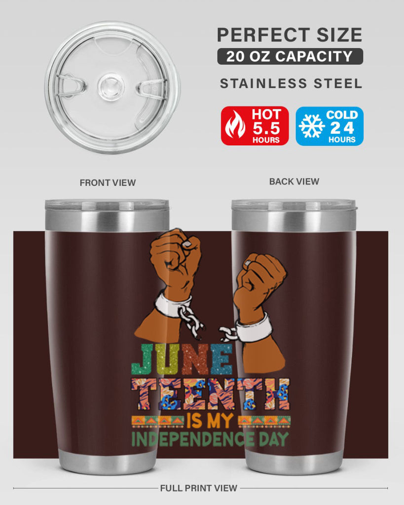 Juneteenth Is My Independence Day Png 29#- Juneteenth- tumbler