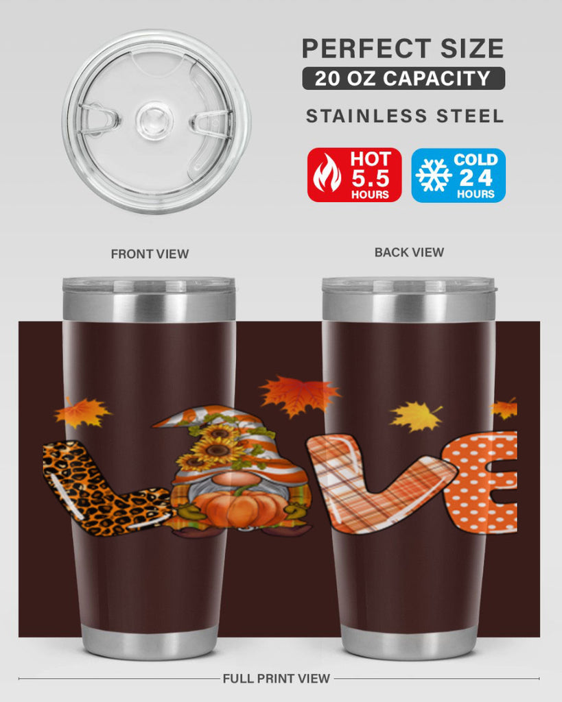 LOVEFallGnomeAutumn 416#- fall- Tumbler