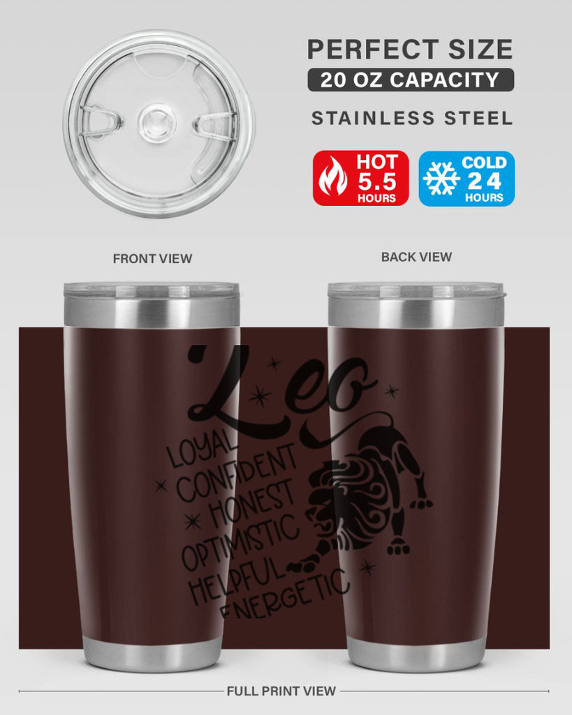 Leo 282#- zodiac- Tumbler