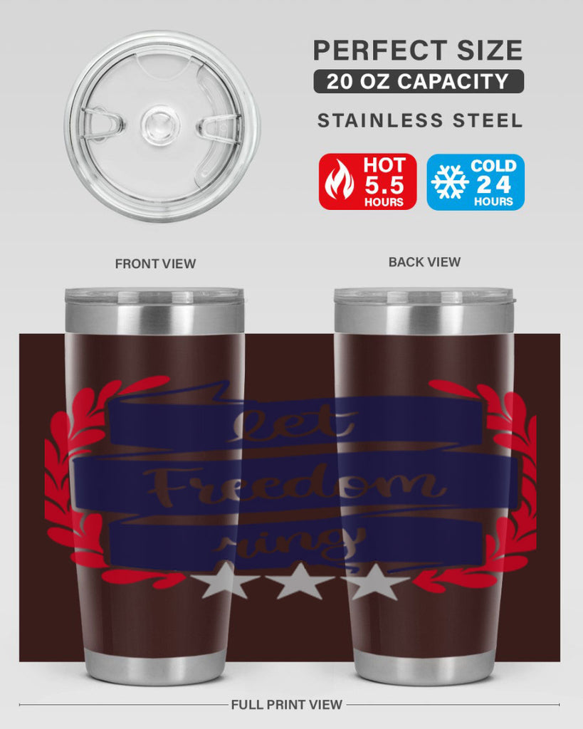 Let Freedom Ring Style 159#- Fourt Of July- Tumbler