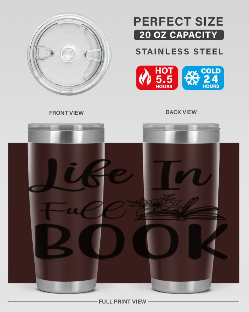 Life In Full Book 297#- spring- Tumbler