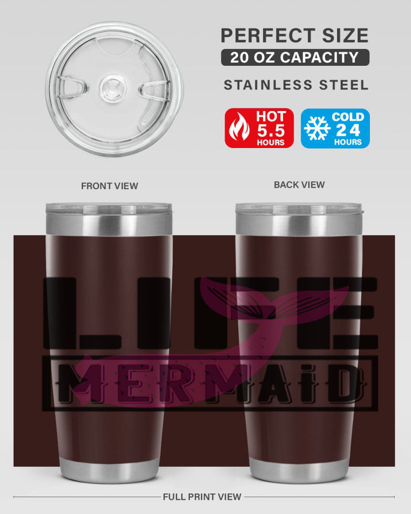 Life mermaid 303#- mermaid- Tumbler